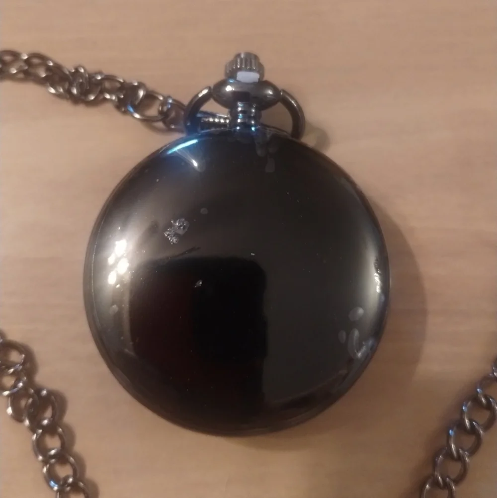 New Men's Brother Gift Christmas Birthday Engraved Pocket Watch with Chain